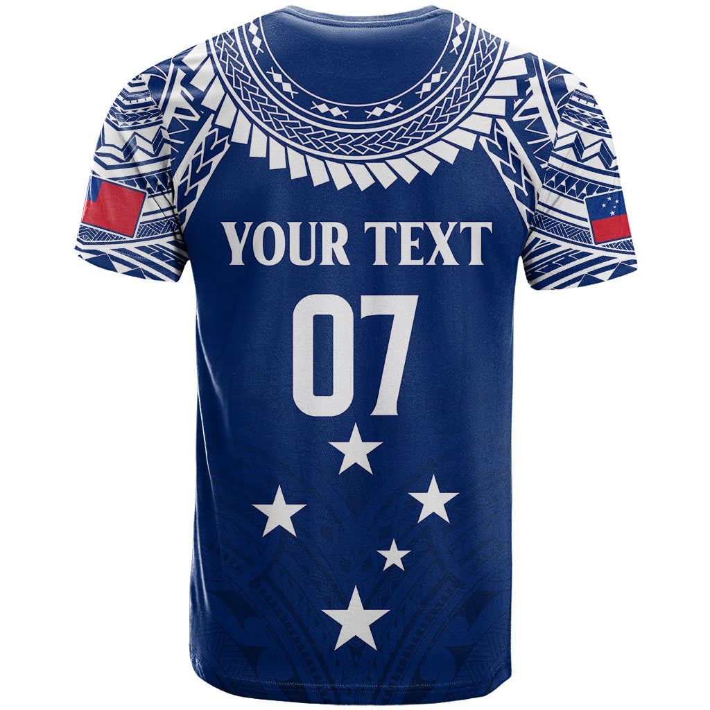 Custom Samoa Rugby T Shirt WC 2023 Champions LT7 - Polynesian Pride