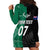 Personalised New Zealand Mix Ireland Rugby Hoodie Dress Celtic Knot Mix Silver Ferns LT7 - Polynesian Pride