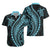 Polynesian Pride Hawaiian Shirt Turtle Hibiscus Luxury Style - Aquamarine LT7 - Polynesian Pride