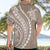 Polynesian Pride Hawaiian Shirt Turtle Hibiscus Luxury Style - Beige LT7 - Polynesian Pride