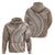 Polynesian Pride Hoodie Turtle Hibiscus Luxury Style - Beige LT7 - Polynesian Pride