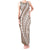 Polynesian Pride Tank Maxi Dress Turtle Hibiscus Luxury Style - Beige LT7 Women Beige - Polynesian Pride