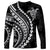 Polynesian Pride Long Sleeve Shirt Turtle Hibiscus Luxury Style - Black LT7 - Polynesian Pride