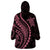 Polynesian Pride Wearable Blanket Hoodie Turtle Hibiscus Luxury Style - Carnation Pink LT7 - Polynesian Pride