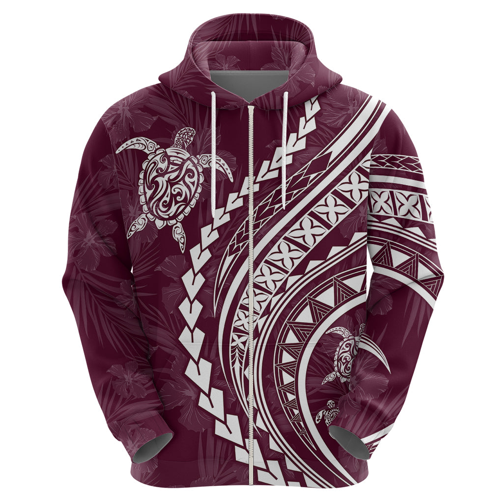 Polynesian Pride Hoodie Turtle Hibiscus Luxury Style - Champagne LT7 - Polynesian Pride