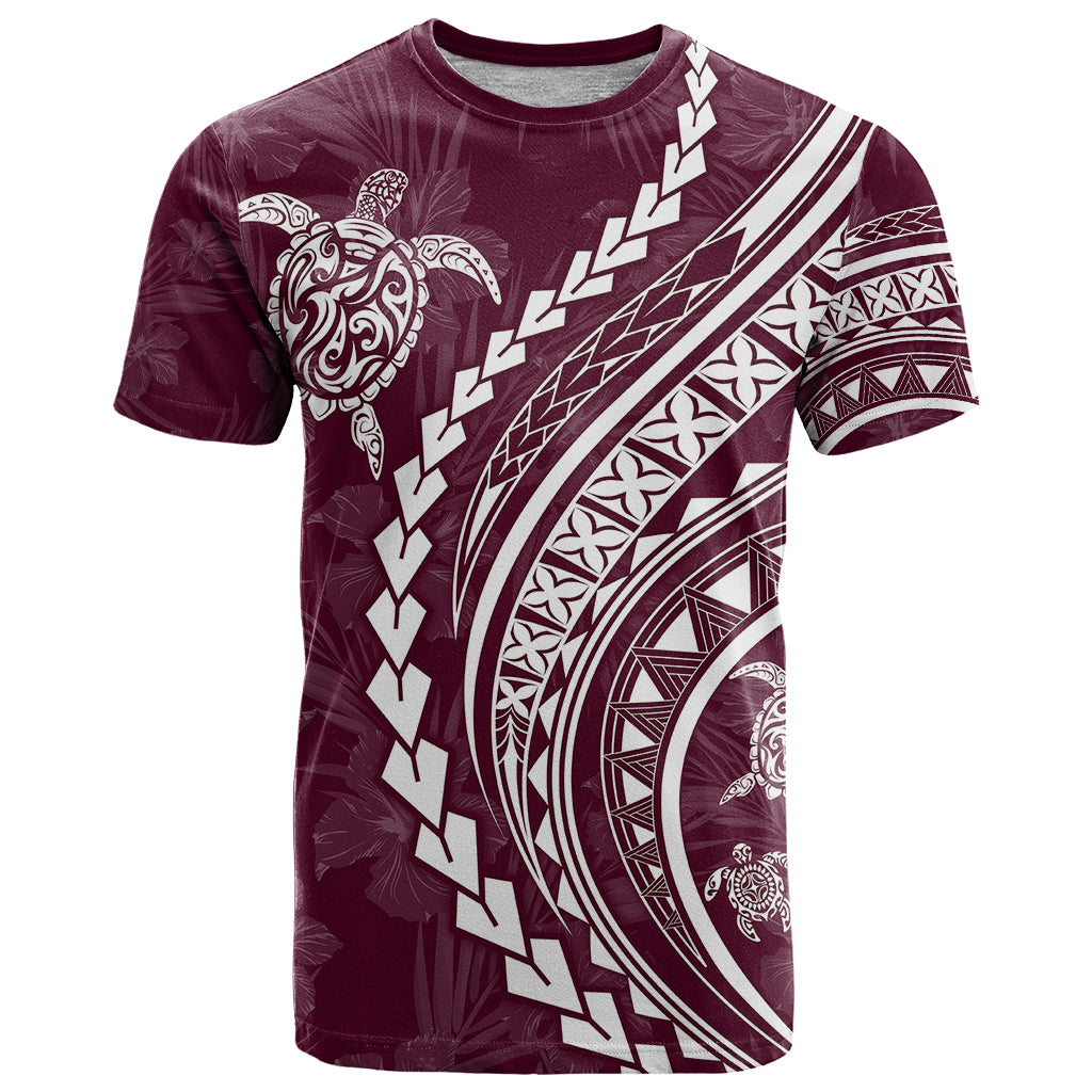 Polynesian Pride T Shirt Turtle Hibiscus Luxury Style - Champagne LT7 Champagne - Polynesian Pride