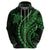 Polynesian Pride Hoodie Turtle Hibiscus Luxury Style - Green LT7 - Polynesian Pride