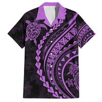 Hawaii Family Matching Outfits Polynesian Pride Summer Maxi Dress And Shirt Family Set Clothes Turtle Hibiscus Luxury Style - Lilac LT7