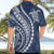 Polynesian Pride Hawaiian Shirt Turtle Hibiscus Luxury Style - Navy LT7 - Polynesian Pride