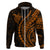 Polynesian Pride Hoodie Turtle Hibiscus Luxury Style - Orange LT7 - Polynesian Pride