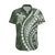 Polynesian Pride Hawaiian Shirt Turtle Hibiscus Luxury Style - Sage LT7 Sage - Polynesian Pride