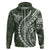 Polynesian Pride Hoodie Turtle Hibiscus Luxury Style - Sage LT7 - Polynesian Pride