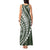 Polynesian Pride Tank Maxi Dress Turtle Hibiscus Luxury Style - Sage LT7 - Polynesian Pride