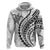 Polynesian Pride Hoodie Turtle Hibiscus Luxury Style - White LT7 White - Polynesian Pride