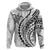 Polynesian Pride Hoodie Turtle Hibiscus Luxury Style - White LT7 - Polynesian Pride