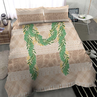 Hawai'i Paniolo Maile Twisted Lei Bedding Set Almond Brown LT7 - Polynesian Pride