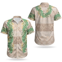 Hawai'i Paniolo Maile Twisted Lei Couples Matching Mermaid Dress and Hawaiian Shirt Almond Brown LT7 - Polynesian Pride