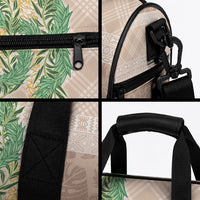Hawai'i Paniolo Maile Twisted Lei Duffle Bag Almond Brown