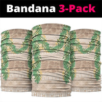 Hawai'i Paniolo Maile Twisted Lei Neck Gaiter Almond Brown LT7 package One Size: 25*50cm Brown - Polynesian Pride