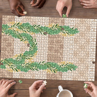 Hawai'i Paniolo Maile Twisted Lei Puzzle Almond Brown LT7 - Polynesian Pride
