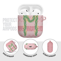 Hawai'i Paniolo Maile Twisted Lei AirPods Case Dusty Rose LT7 - Polynesian Pride