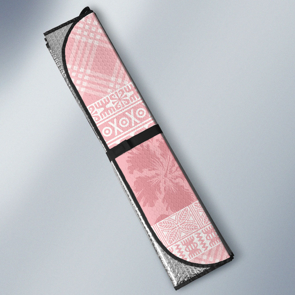 Hawai'i Paniolo Maile Twisted Lei Auto Sun Shade Dusty Rose LT7 - Polynesian Pride