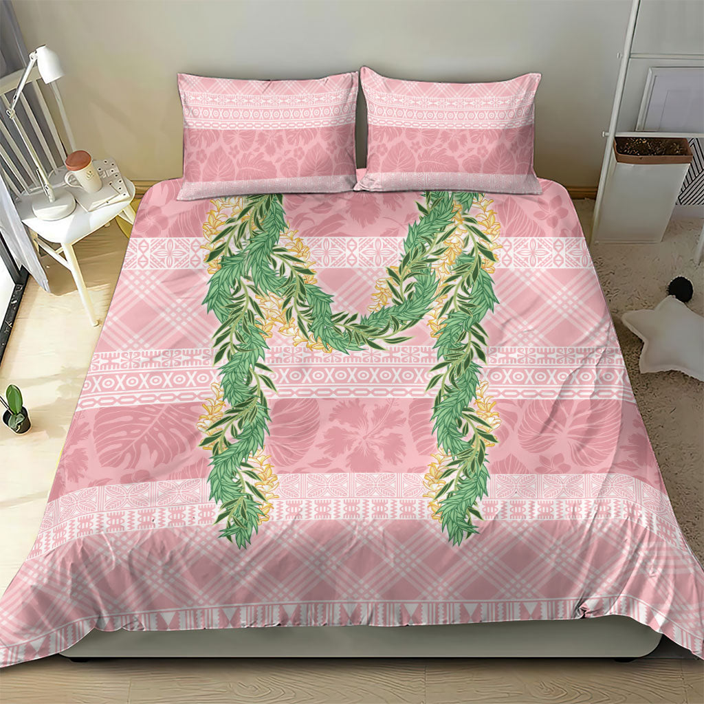 Hawai'i Paniolo Maile Twisted Lei Bedding Set Dusty Rose LT7 - Polynesian Pride
