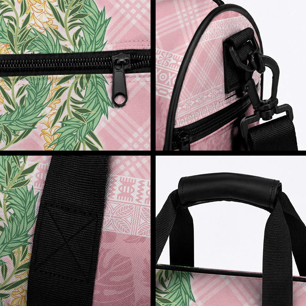 Hawai'i Paniolo Maile Twisted Lei Duffle Bag Dusty Rose