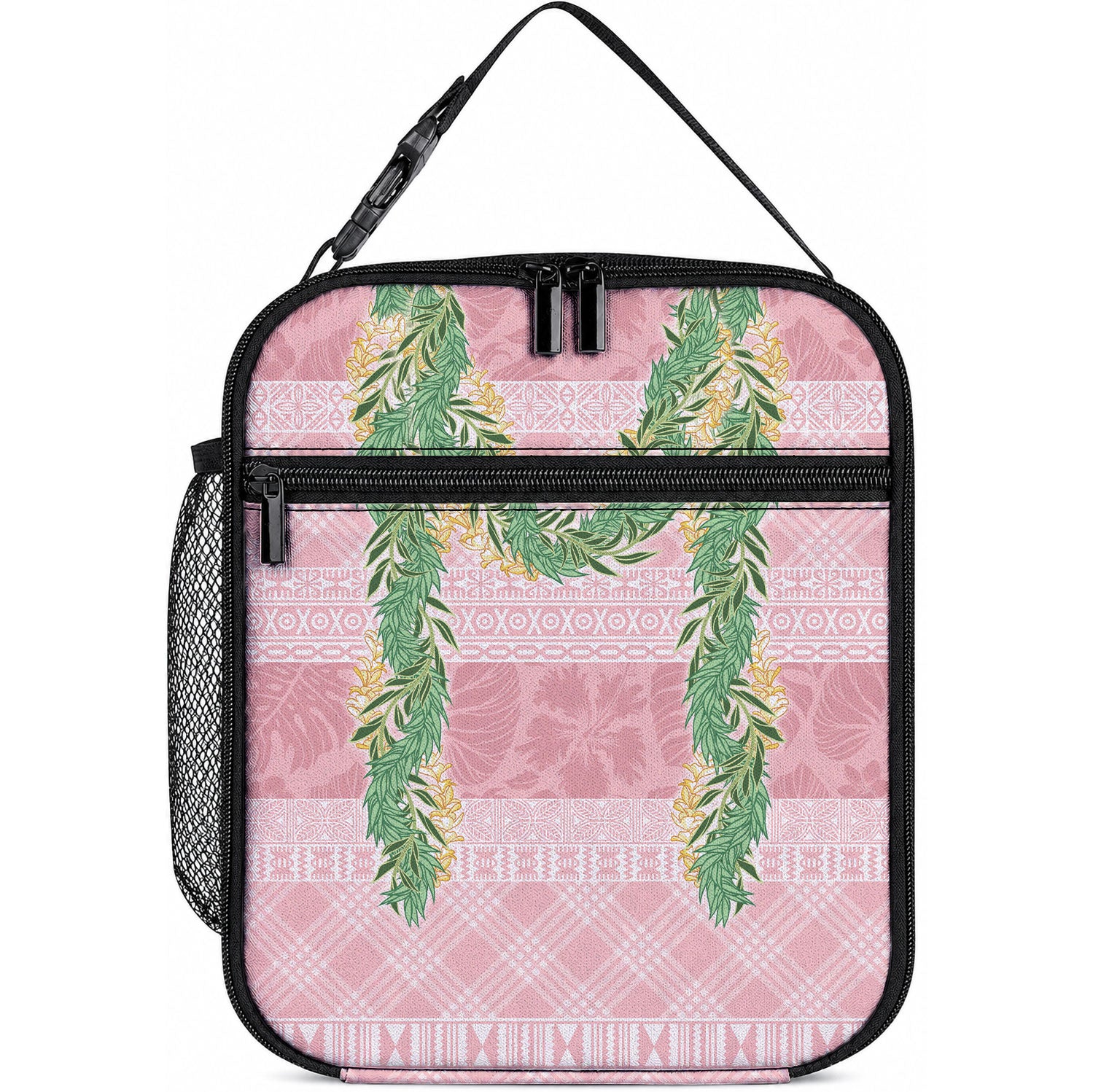 Hawai'i Paniolo Maile Twisted Lei Lunch Bag Dusty Rose