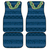 Hawai'i Paniolo Maile Twisted Lei Car Mats Cobalt Blue LT7 - Polynesian Pride