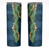 Hawai'i Paniolo Maile Twisted Lei Skinny Tumbler Cobalt Blue LT7 Cobalt Blue - Polynesian Pride