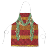 Hawai'i Paniolo Maile Twisted Lei Apron Hilo Royal Red LT7 Red - Polynesian Pride