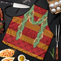Hawai'i Paniolo Maile Twisted Lei Apron Hilo Royal Red LT7 Red - Polynesian Pride