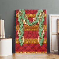 Hawai'i Paniolo Maile Twisted Lei Canvas Wall Art Hilo Royal Red LT7 - Polynesian Pride