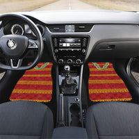 Hawai'i Paniolo Maile Twisted Lei Car Mats Hilo Royal Red LT7 Set 2pcs - Front Red - Polynesian Pride