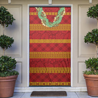 Hawai'i Paniolo Maile Twisted Lei Door Cover Hilo Royal Red LT7 Red - Polynesian Pride