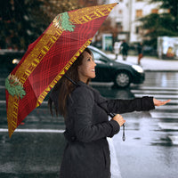 Hawai'i Paniolo Maile Twisted Lei Umbrella Hilo Royal Red LT7 - Polynesian Pride