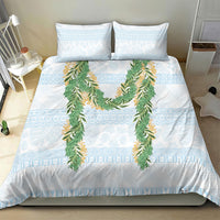 Hawai'i Paniolo Maile Twisted Lei Bedding Set Winter White LT7 - Polynesian Pride