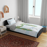 Hawai'i Paniolo Maile Twisted Lei Bedding Set Winter White LT7 - Polynesian Pride