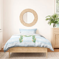 Hawai'i Paniolo Maile Twisted Lei Bedding Set Winter White LT7 - Polynesian Pride