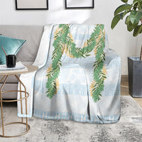 Hawai'i Paniolo Maile Twisted Lei Blanket Winter White LT7 - Polynesian Pride