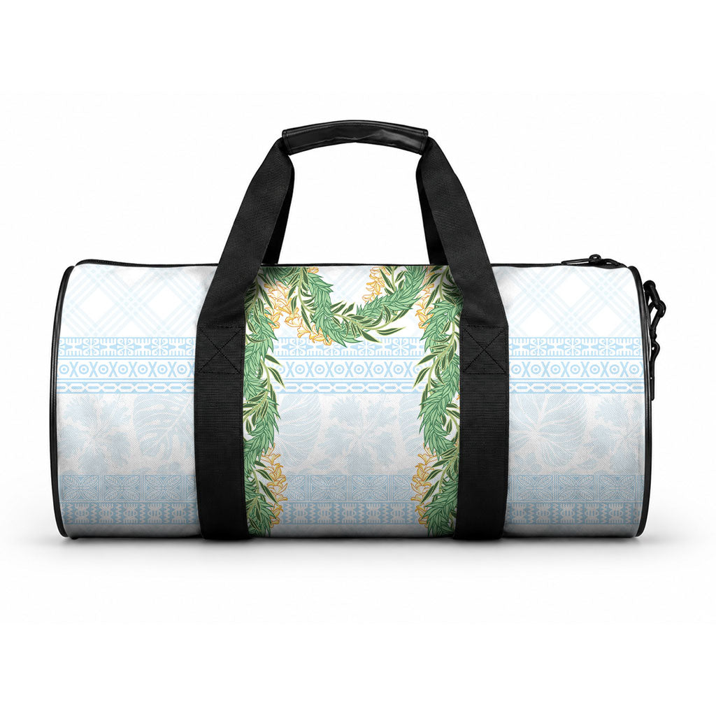 Hawai'i Paniolo Maile Twisted Lei Duffle Bag Winter White