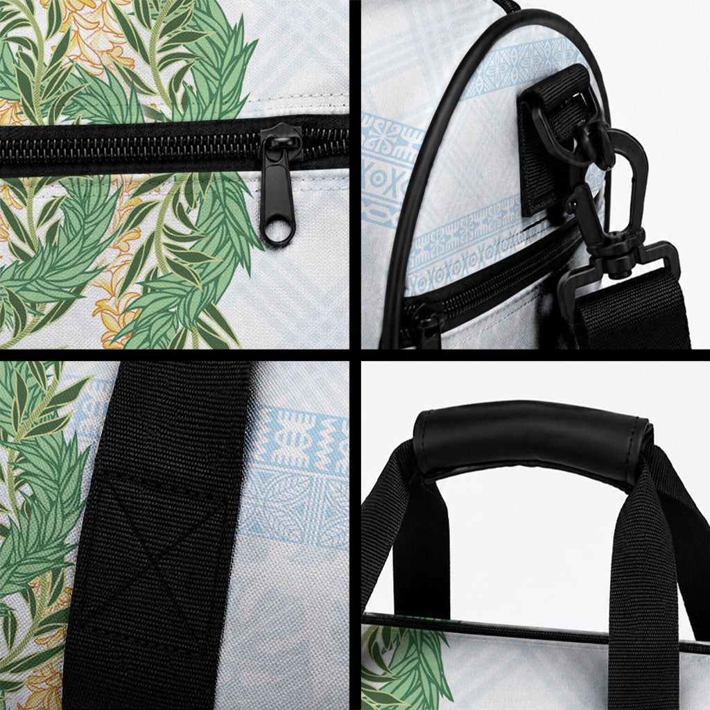 Hawai'i Paniolo Maile Twisted Lei Duffle Bag Winter White