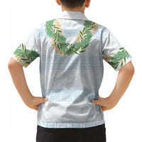 Hawai'i Paniolo Maile Twisted Lei Hawaiian Shirt Winter White LT7 - Polynesian Pride