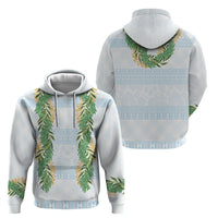 Hawai'i Paniolo Maile Twisted Lei Hoodie Winter White LT7 - Polynesian Pride