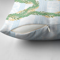 Hawai'i Paniolo Maile Twisted Lei Pillow Cover Winter White LT7 - Polynesian Pride