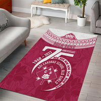 Personalised Fiji Adi Cakobau School Area Rug ACS Old Girls Lotus Mix Masi LT7 - Polynesian Pride