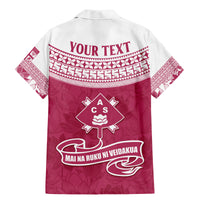 Personalised Fiji Adi Cakobau School Family Matching Mermaid Dress and Hawaiian Shirt ACS Old Girls Lotus Mix Masi LT7 - Polynesian Pride