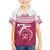 Personalised Fiji Adi Cakobau School Family Matching Off Shoulder Short Dress and Hawaiian Shirt ACS Old Girls Lotus Mix Masi LT7 Son's Shirt Crimson - Polynesian Pride