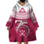 Personalised Fiji Adi Cakobau School Wearable Blanket Hoodie ACS Old Girls Lotus Mix Masi LT7 - Polynesian Pride